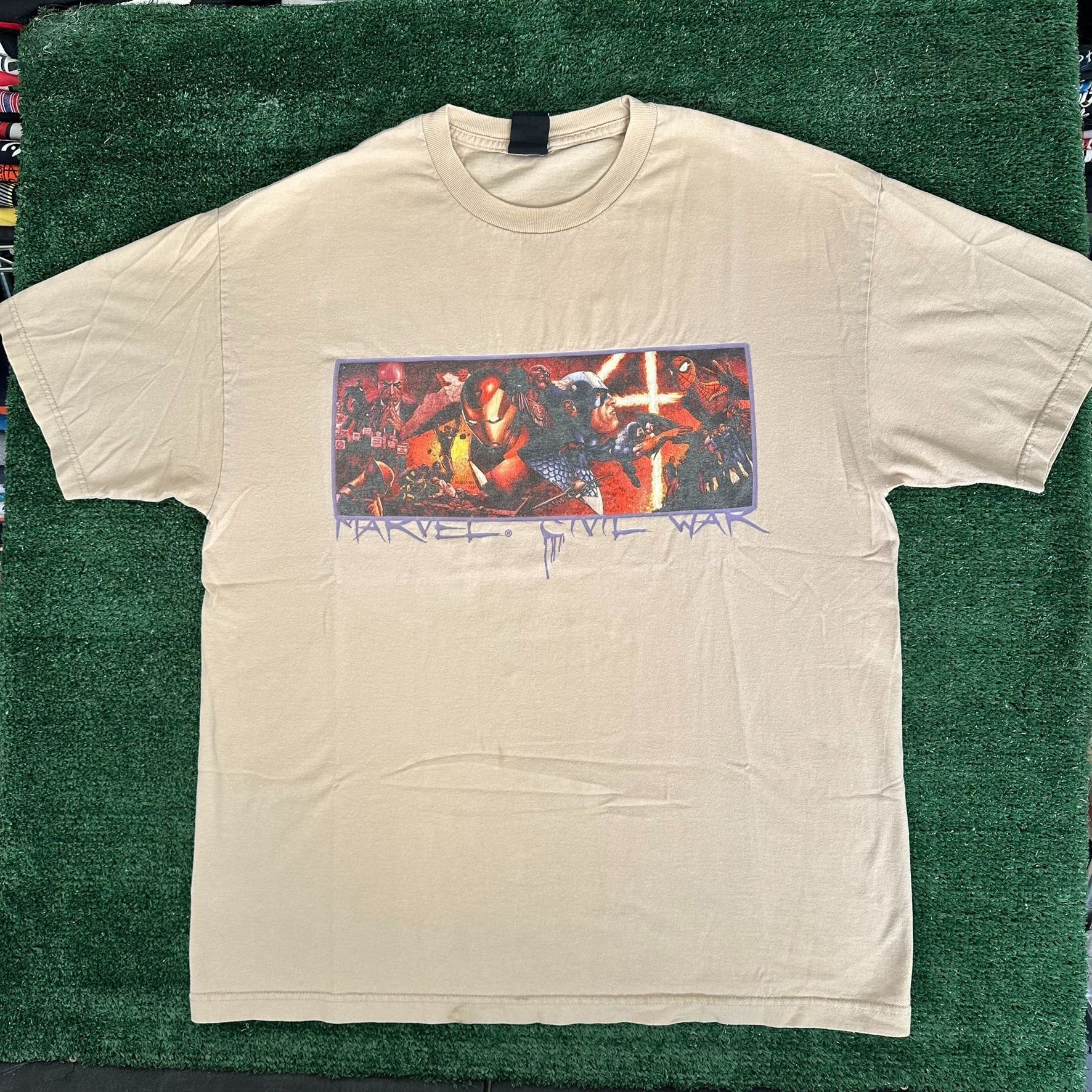 Marvel Comics Vintage Y2K Marvel Civil War T-Shirt MCU Superhero Comic Boo Size US XL / EU 56 / 4 - 1 Thumbnail