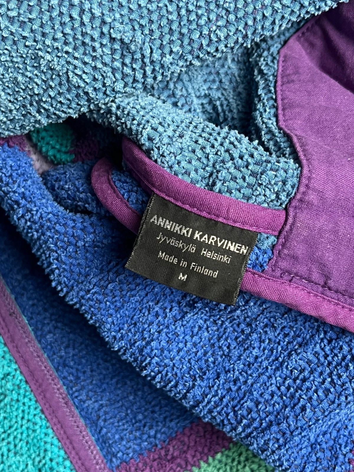 Annikki Karvinen Vintage 90s Annikki Karvinen Finnish Designer Patchwork Rare Size US M / EU 48-50 / 2 - 8 Thumbnail