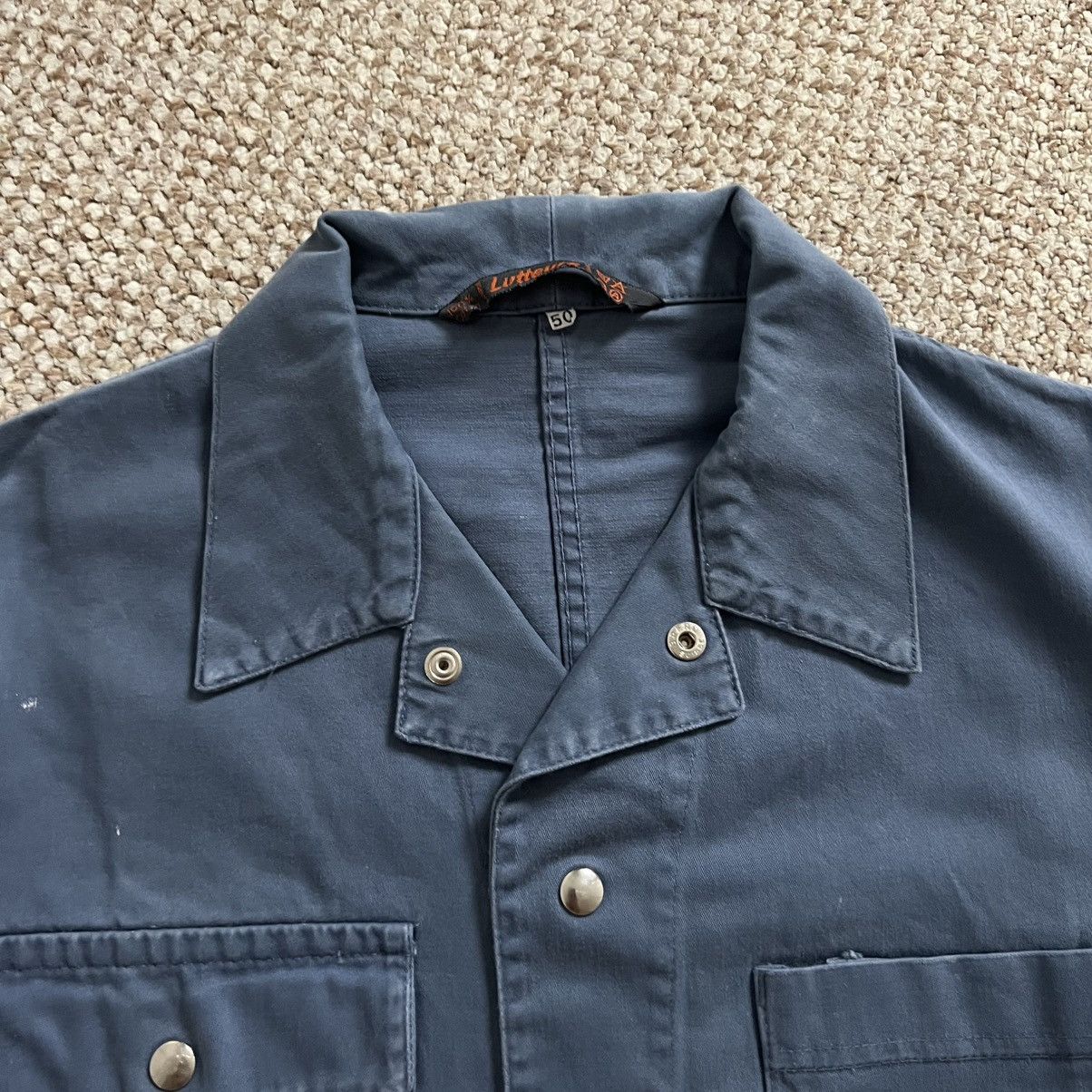 Le Laboureur Lutteurs vintage distressed works overshirt french jacket Size US M / EU 48-50 / 2 - 2 Thumbnail