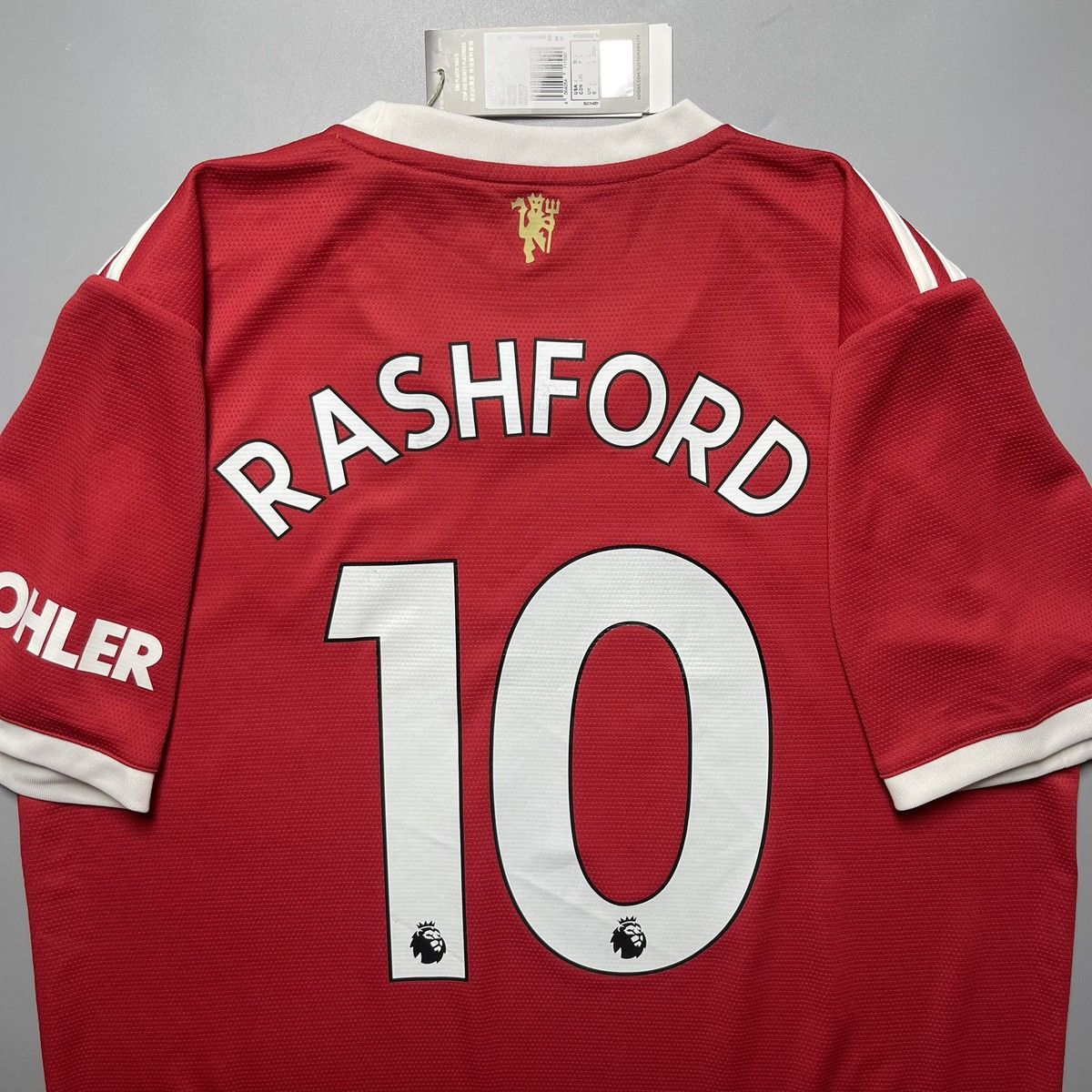 Vintage MAN UNITED ADIDAS 2021/2022 SOCCER HOME JERSEY #10 RASHFORD Size US L / EU 52-54 / 3 - 8 Thumbnail