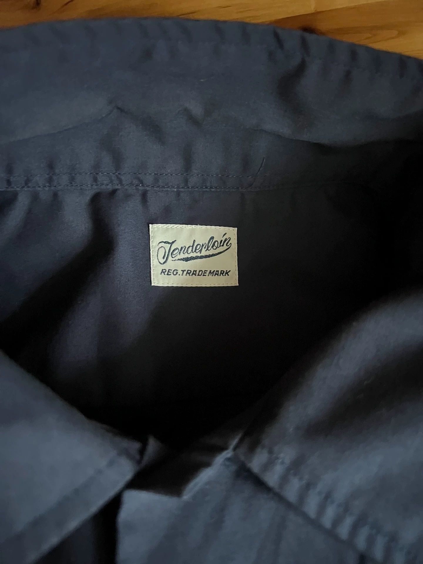 Tenderloin Tenderloin Japanese Indigo Cotton Bowler Shirt S (Fits L) Size US S / EU 44-46 / 1 - 8 Thumbnail