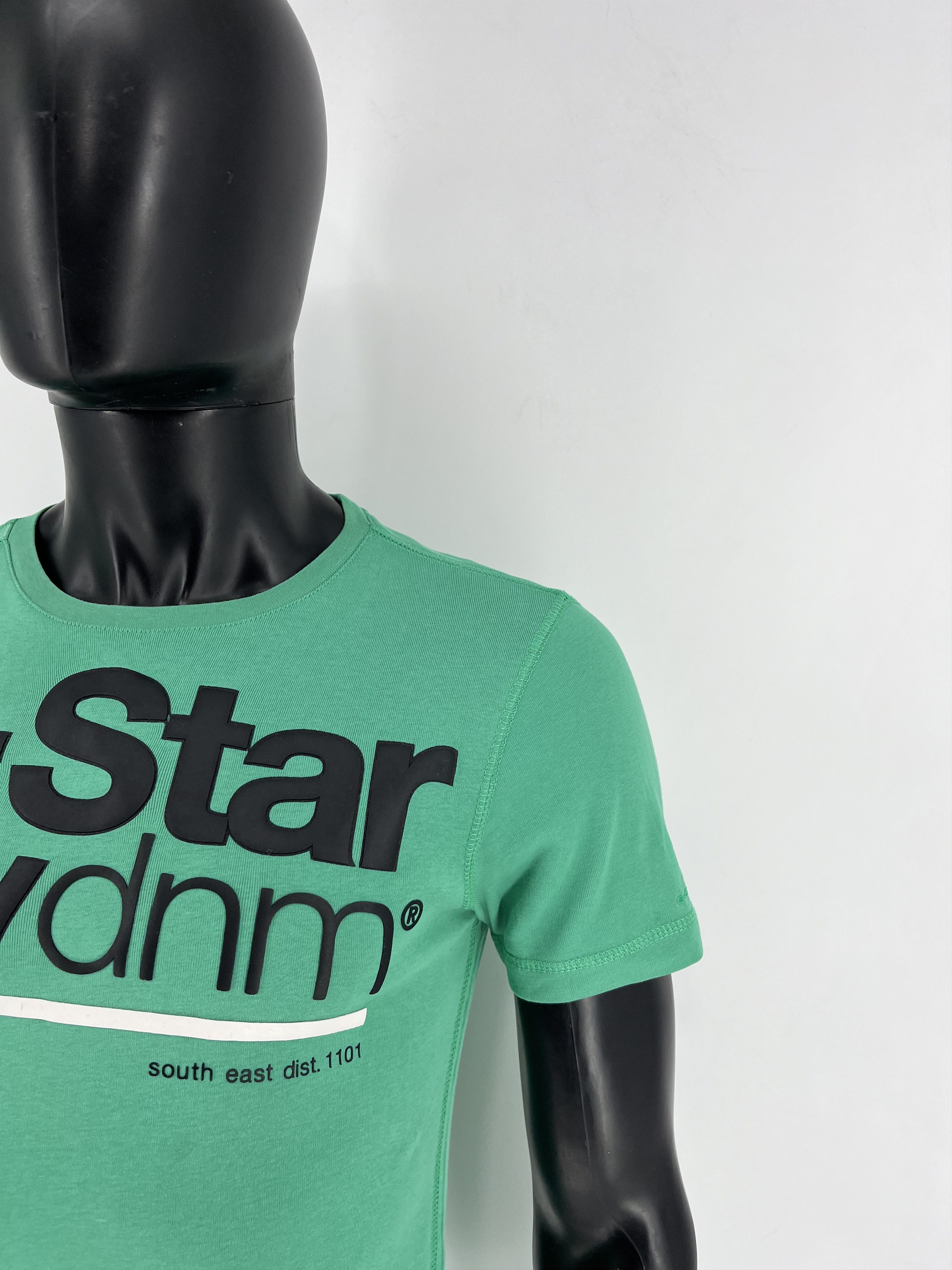 G-Star Vintage G-Star Raw T-Shirt Green Big Centre Logo Size m Size US M / EU 48-50 / 2 - 7 Thumbnail