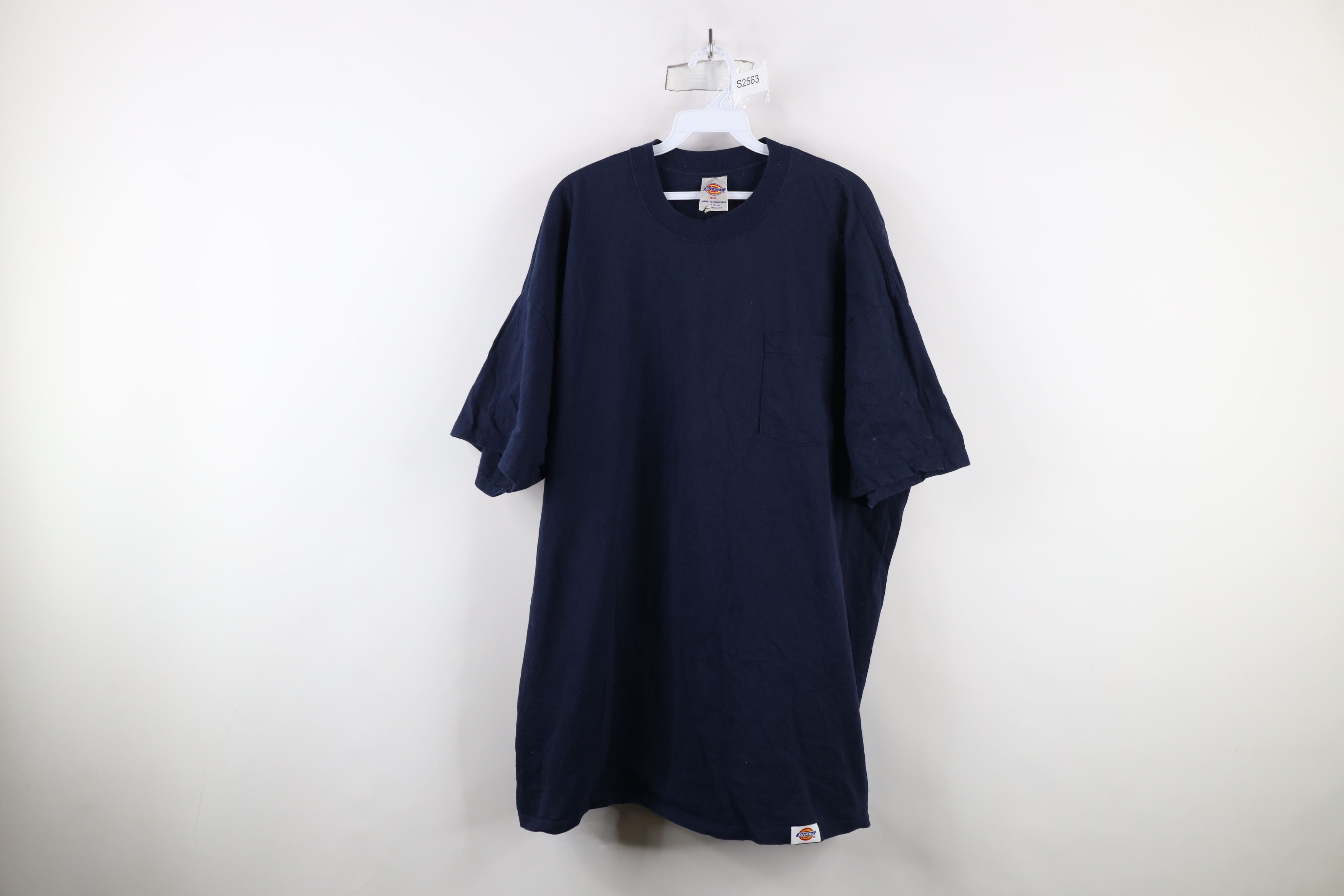 Dickies × Vintage Vintage 90s Dickies Short Sleeve Pocket T-Shirt Blue Size US XXL / EU 58 / 5 - 1 Thumbnail
