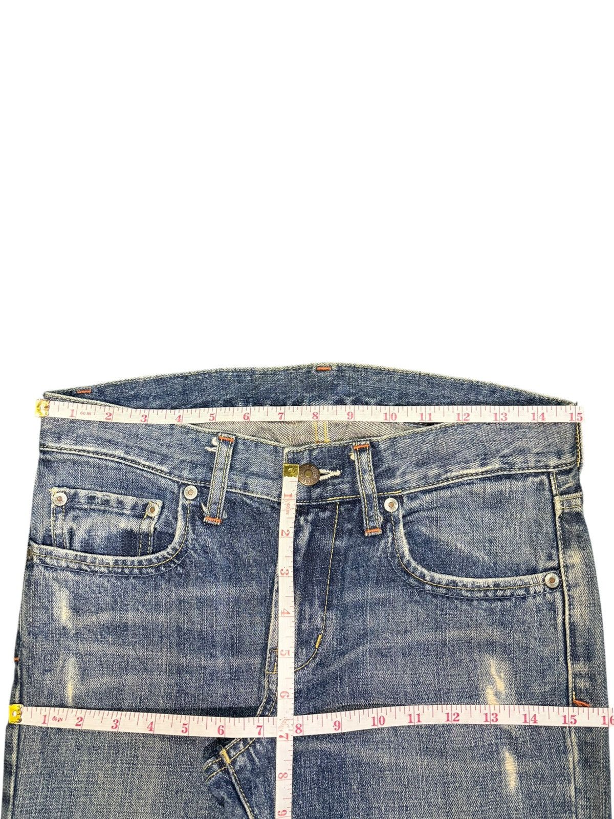 Uniqlo Vintage Uniqlo Faded Wash Distressed Jeans Size 30" / US 8 / IT 44 - 6 Thumbnail