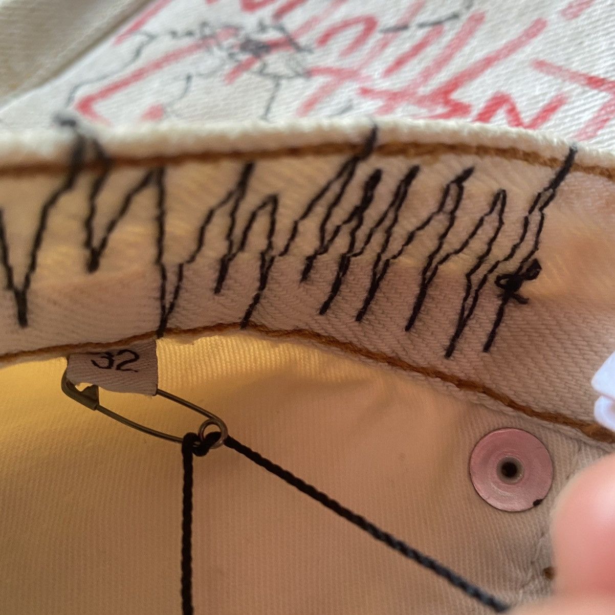 Faith Connexion SS18 Graffiti Distressed Denim Size US 32 / EU 48 - 8 Thumbnail