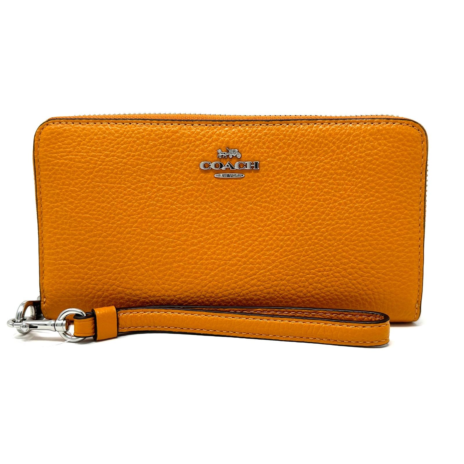 Coach Coach Long Zip Around Wallet Papaya Orange Leather C4451 New Size ONE SIZE - 1 Thumbnail