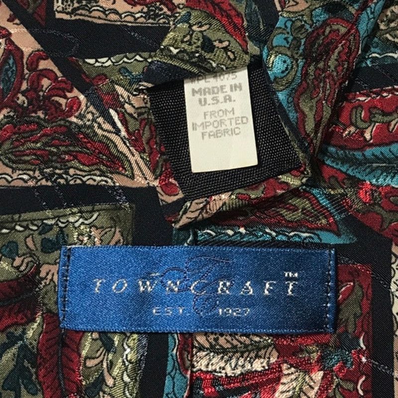 Towncraft Towncraft Geometric Abstract Wide Necktie Size ONE SIZE - 3 Thumbnail
