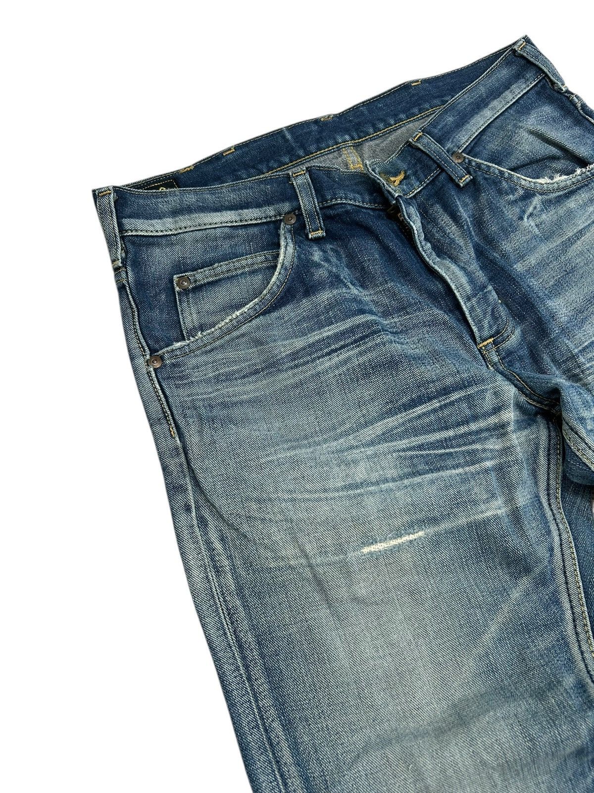 Tornado Mart Flare Lee Rider Jean Mud Washed Distressed Dystopian Design Size US 32 / EU 48 - 9 Thumbnail
