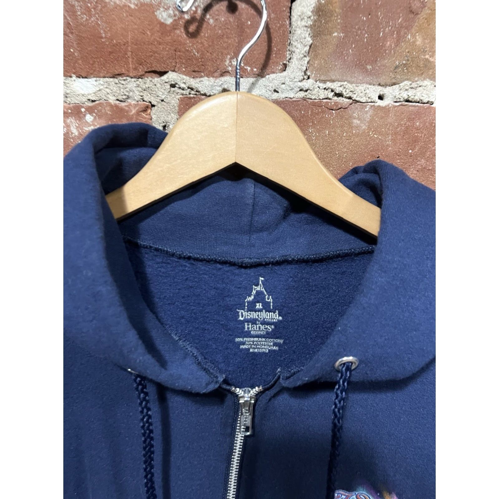 Disney Disney Disneyparks Mens Blue Full Zip Hooded Sweatshirt World of Color XL Sleeve? Size US XL / EU 56 / 4 - 3 Thumbnail