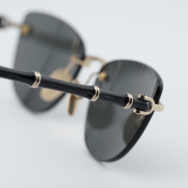 Gucci Gucci GG2063S 002 Sunglasses Shiny Endura Gold Cat Eye Frame Size ONE SIZE - 6 Thumbnail