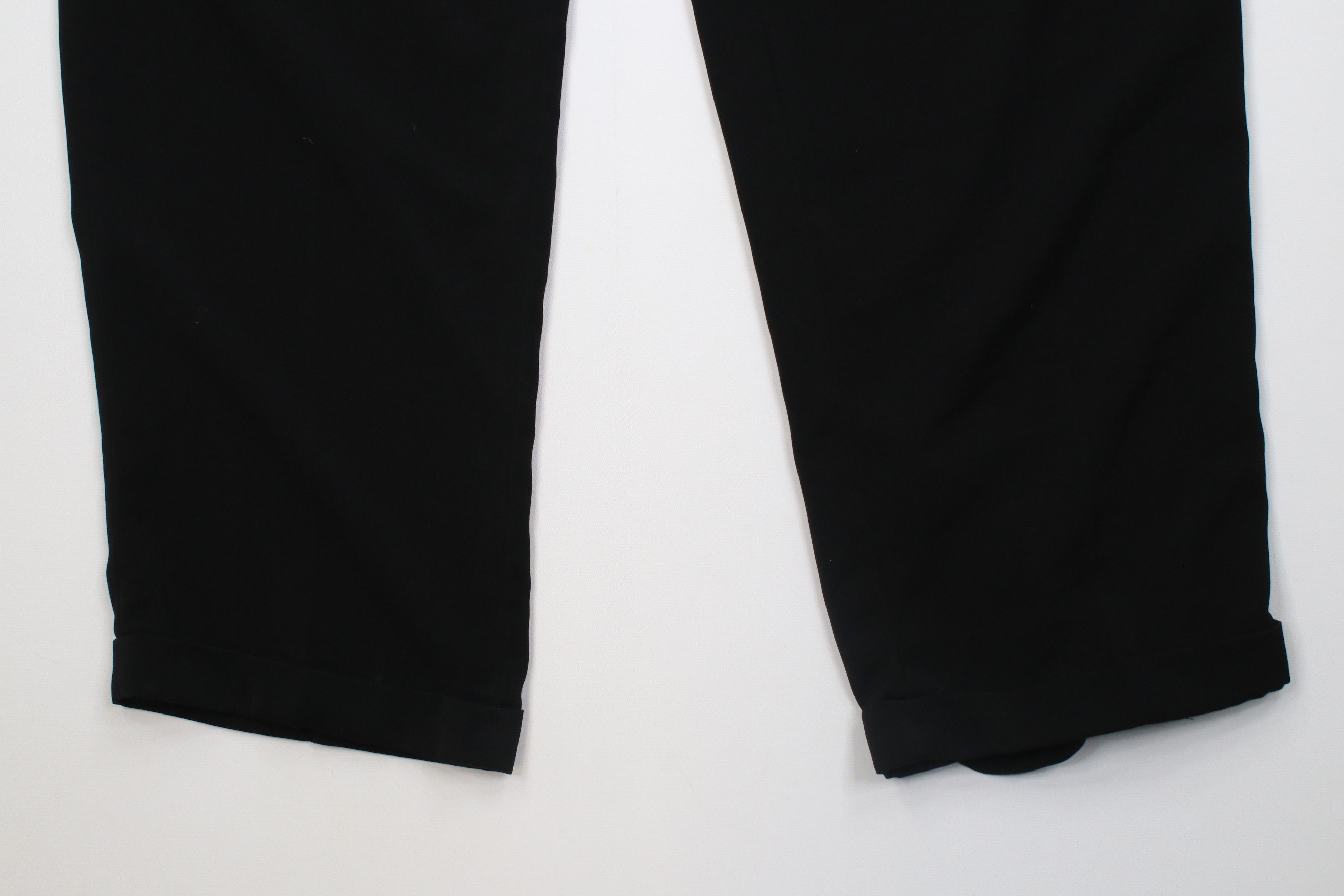 Vintage Vintage 90s Streetwear Microfiber Wide Leg Chino Pants Black Size US 38 / EU 54 - 4 Thumbnail