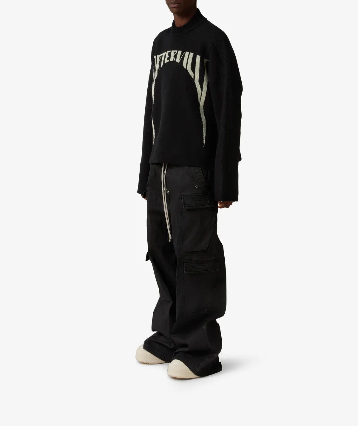 Rick Owens Drkshdw Rick Owens Double Cargo Jumbo Belas (Black Wax) Size US 30 / EU 46 - 12 Thumbnail