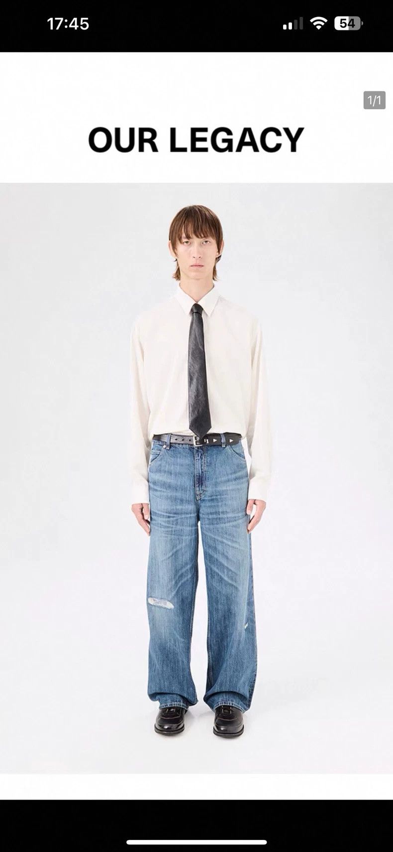 Our Legacy Our Legacy Loose high waist vintage rubber ripped water-wa Size US 31 - 1 Thumbnail