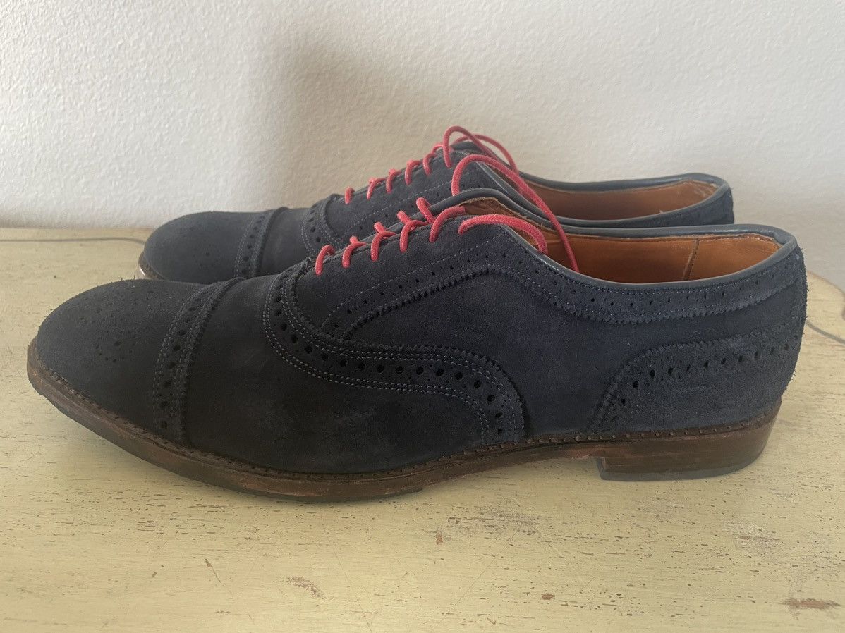 Allen Edmonds Strand Suede Cap Toe Oxford Dress Shoe Size US 13 / EU 46 - 2 Thumbnail