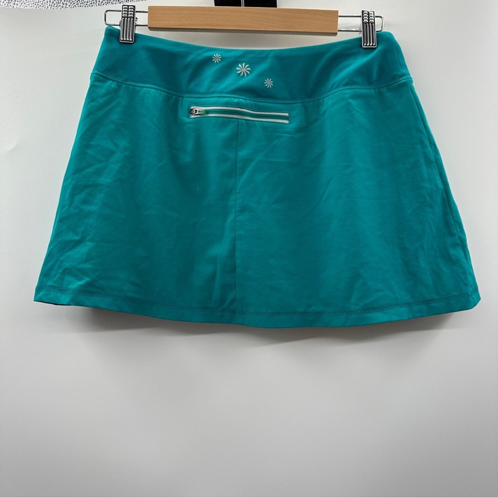 Athleta Athleta Teal Blue Side Pleated Activewear Workout Skort XS Size 26" / US 2 / IT 38 - 2 Thumbnail