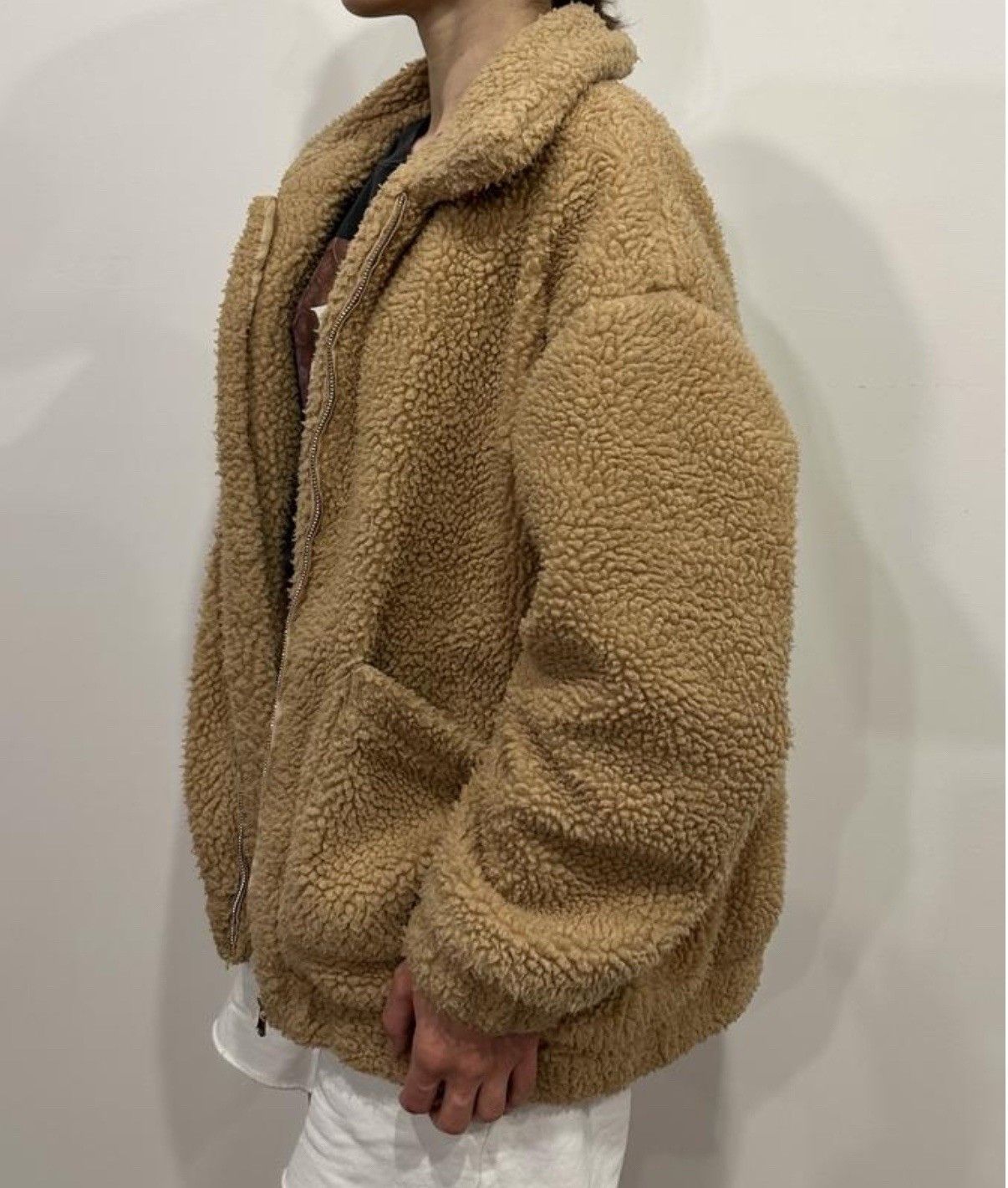 I.AM.GIA I am Gia Faux Fur Teddy Jacket Beige Size XS Size XS / US 0-2 / IT 36-38 - 4 Thumbnail
