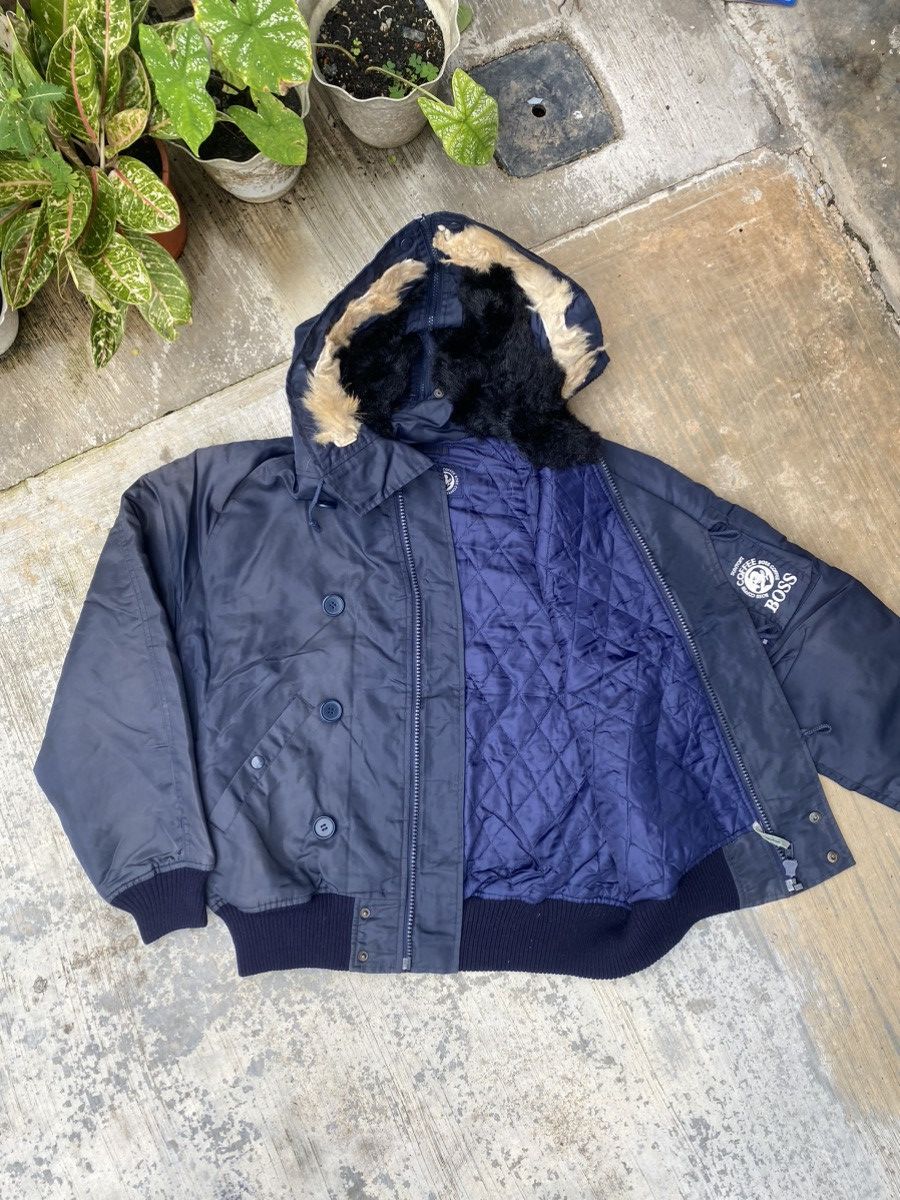 Japanese Brand Vintage N-2B Suntory Coffee Boos Bomber Jacket Size US L / EU 52-54 / 3 - 5 Thumbnail