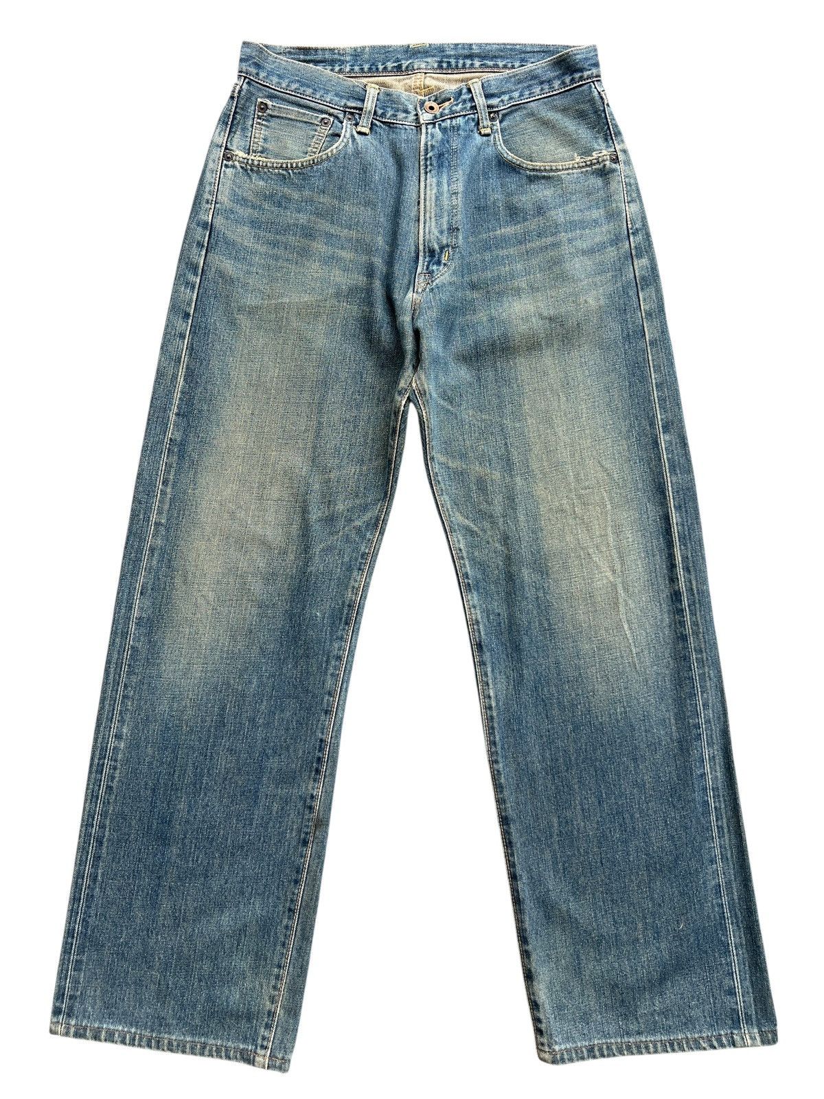 Edwin Vintage Edwin 505 Distressed Mudwash Selvedge Denim 32x30 Size US 32 / EU 48 - 2 Thumbnail