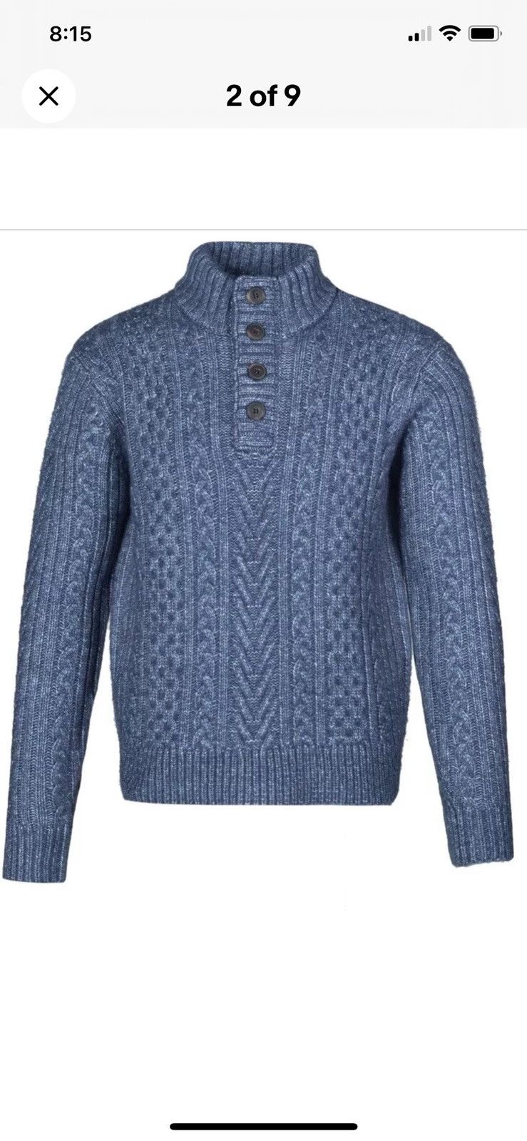 Triple Blend Henley Sweater