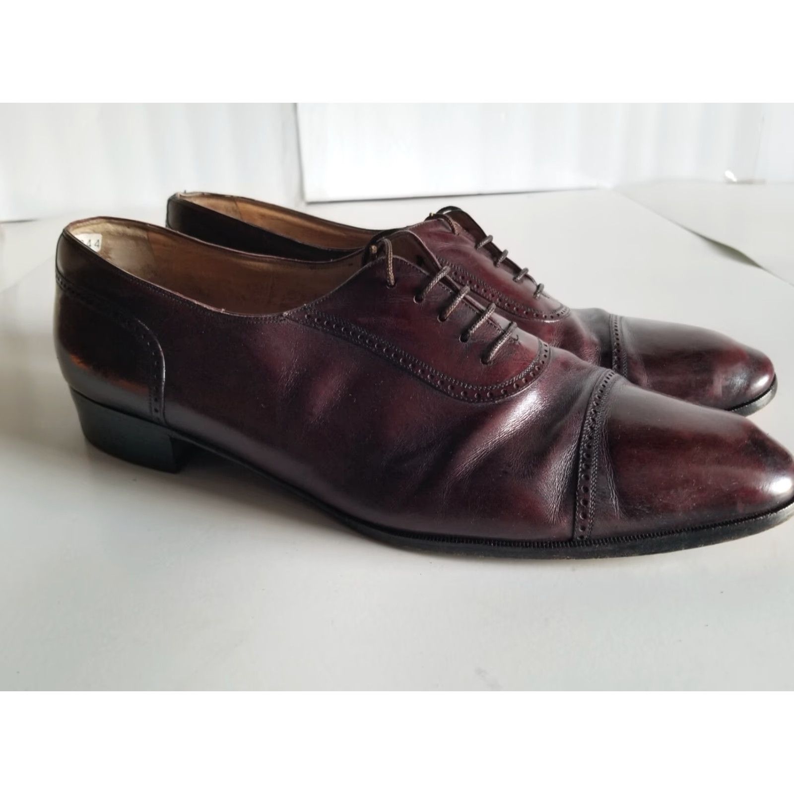 Cole Haan Cole Haan Mens Dress Shoe Oxfords 11 D Brown Leather Cap Toe Made In Italy Size ONE SIZE - 2 Thumbnail