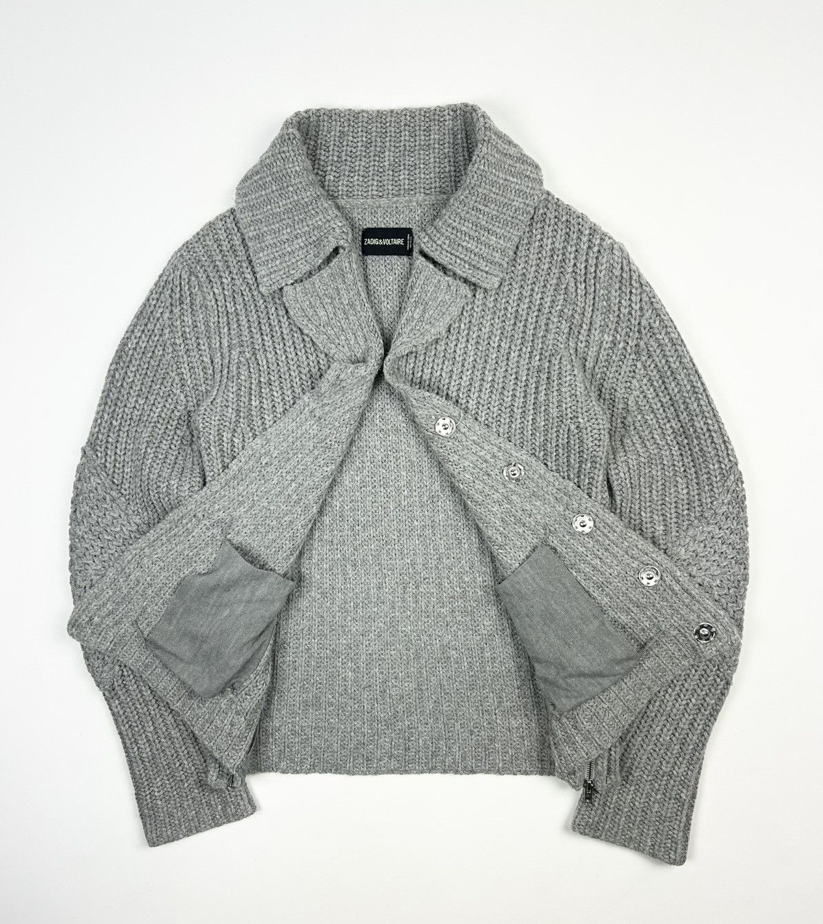 Zadig & Voltaire Zadig & Voltaire Knitted Cardigan Avant Garde Sweater Size M / US 6-8 / IT 42-44 - 2 Thumbnail