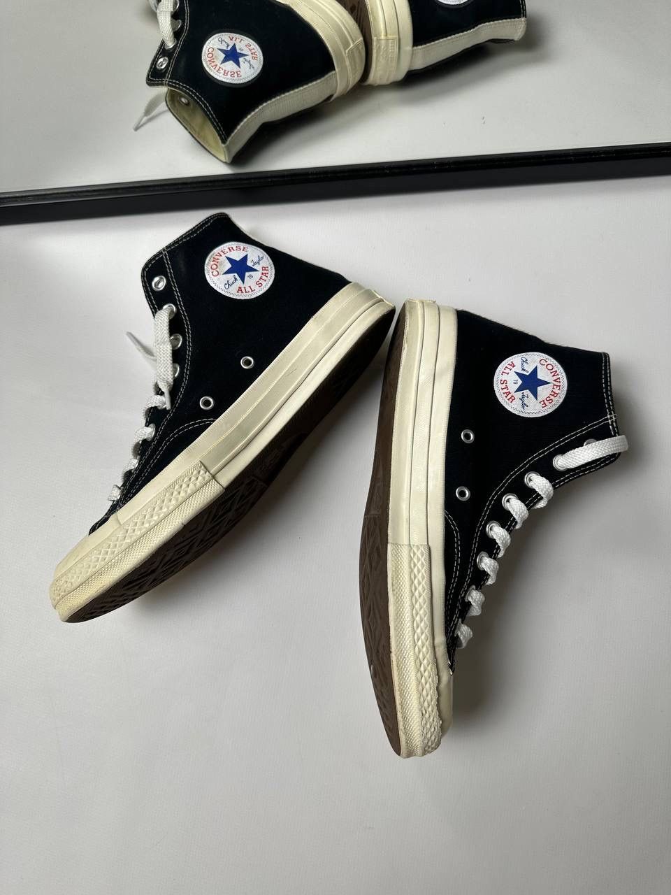 Comme des Garcons PLAY × Converse 🔥Converse x Comme des Garçons PLAY Japanese Sneakers Size US 9 / EU 42 - 9 Thumbnail