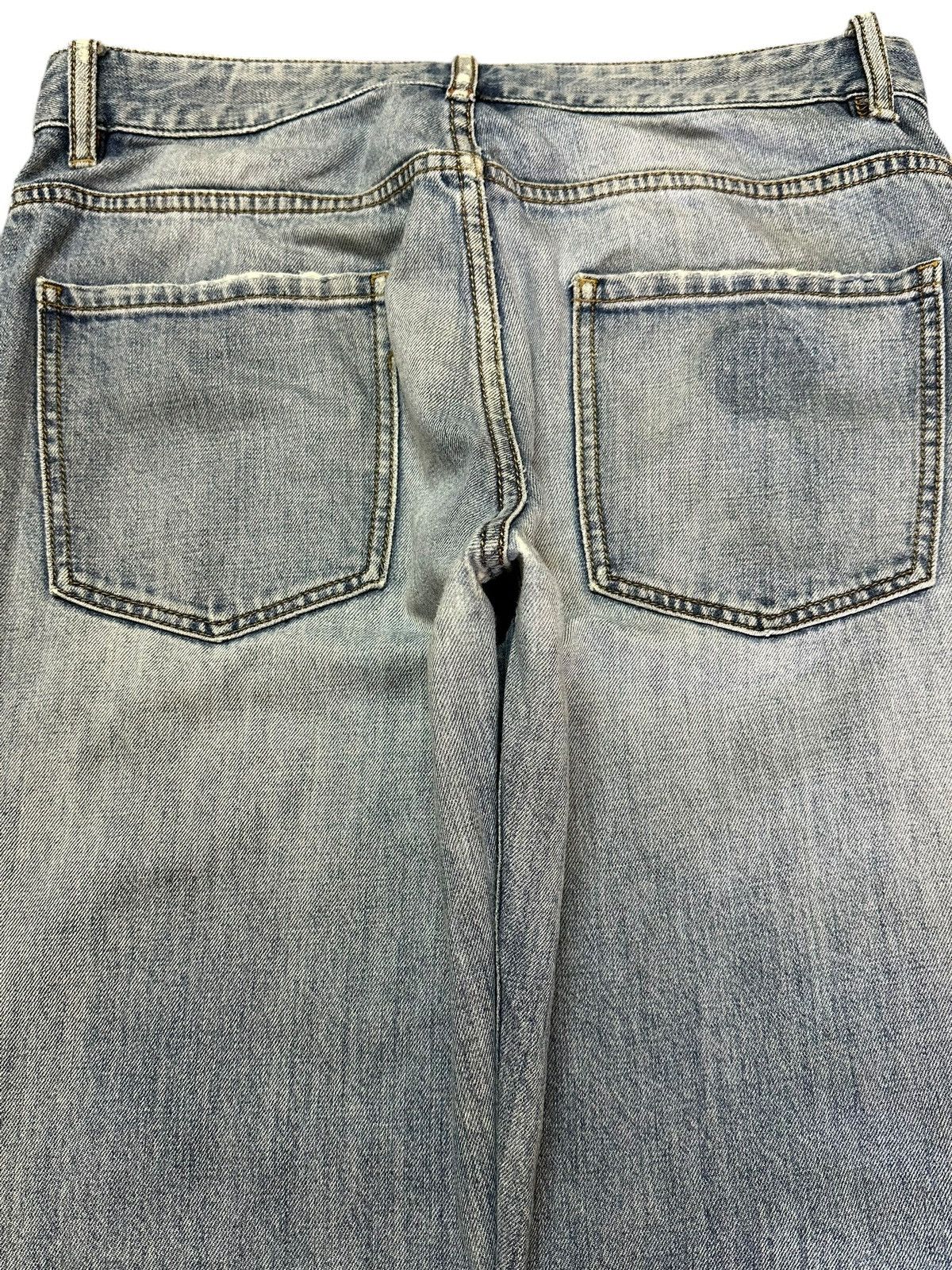 Philipp Plein Philipp Plein Blue Faded Wash Distress Style Jeans Size US 31 - 5 Thumbnail
