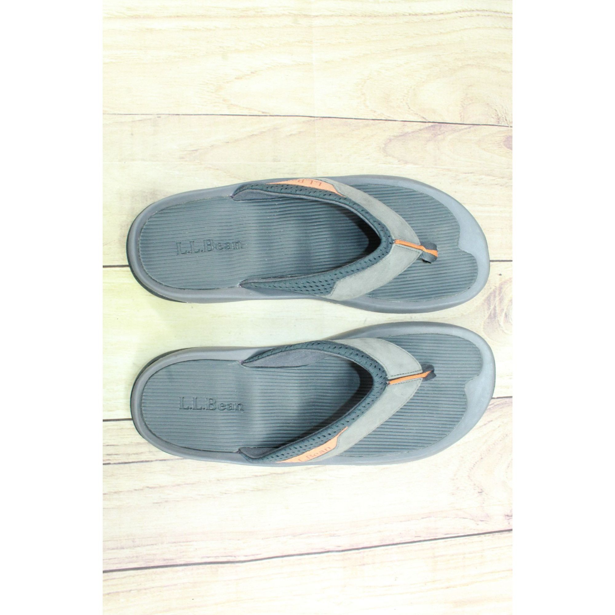 L.L. Bean LL Bean Swift River Men’s Gray Suede Sports Flip-Flops Size US 12 / EU 45 - 7 Thumbnail
