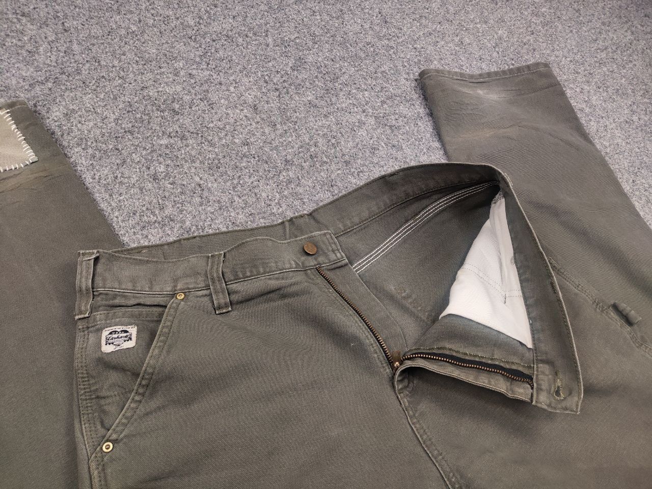 Carhartt Rare Vintage Carhartt Logo Relaxed Carpenter Canvas Pants Size US 36 / EU 52 - 18 Thumbnail