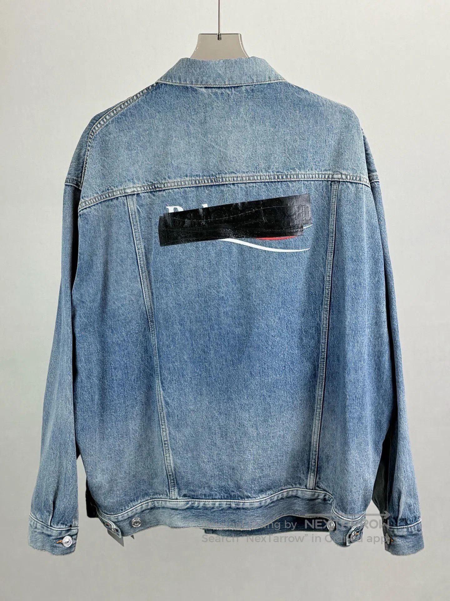 Balenciaga Balenciaga Rear Tape Cola Denim Jacket. Size US S / EU 44-46 / 1 - 2 Thumbnail