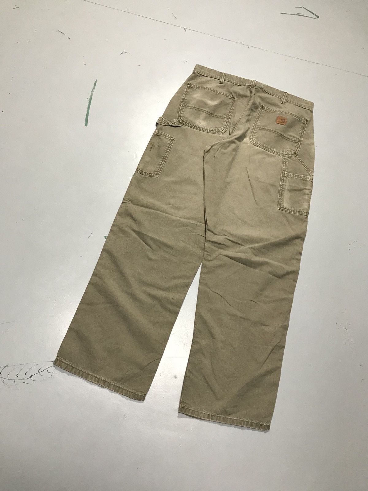 Carhartt Vintage carhartt B195 LBR double knee workwear Size US 34 / EU 50 - 7 Thumbnail