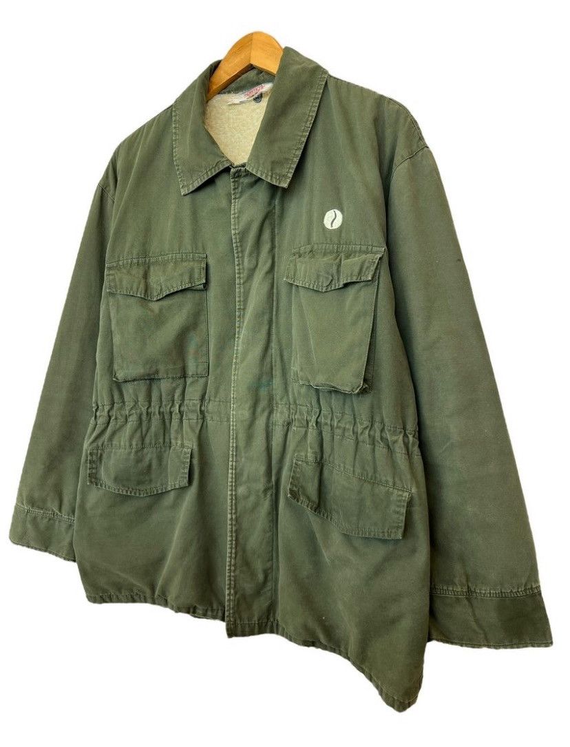 Vintage Vintage 80s M 65 Military Field Jacket Fleece Green Size US L / EU 52-54 / 3 - 9 Thumbnail