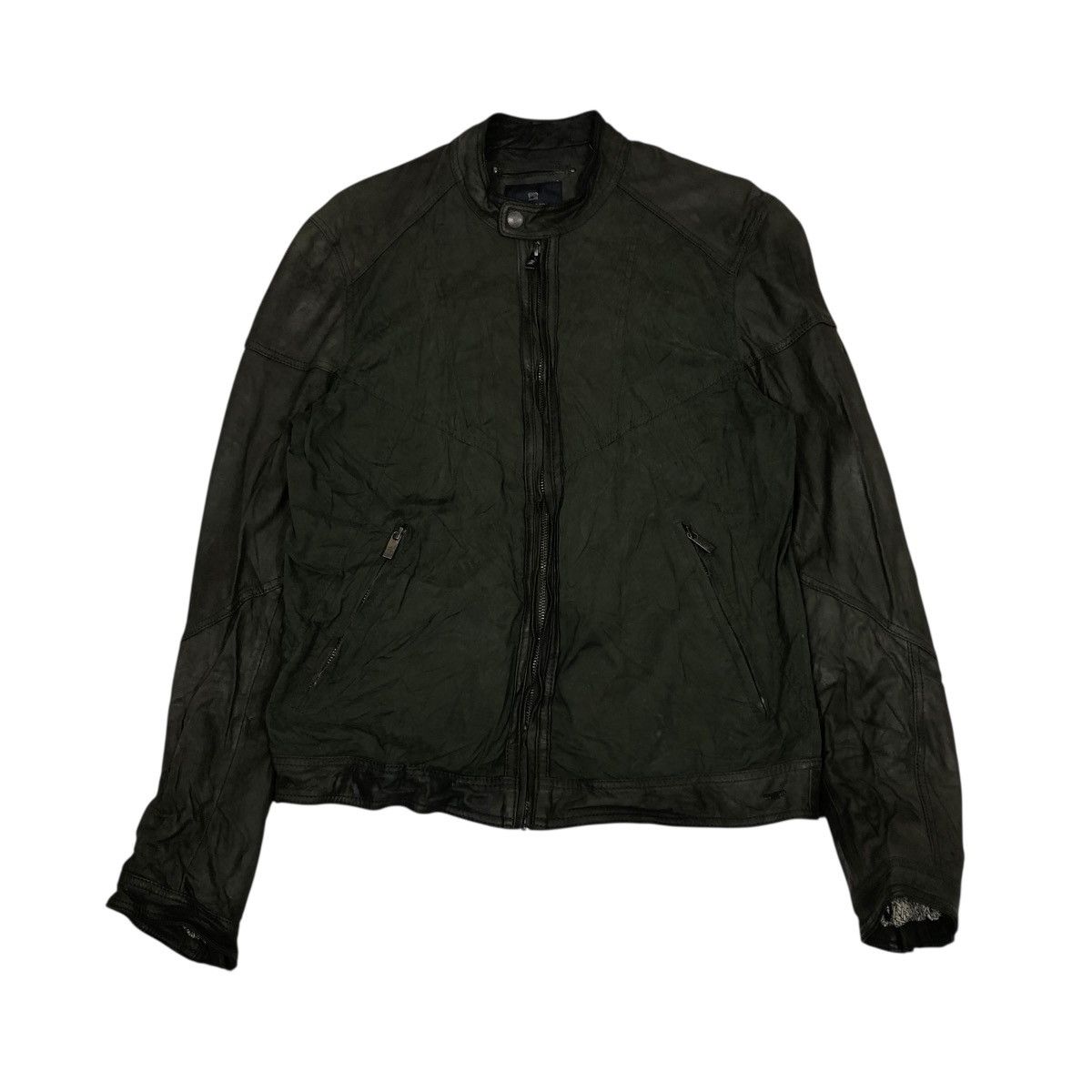 Scotch & Soda 🔥VINTAGE GENUINE LEATHER JACKET BIKER MADE WITH LOVE Size US M / EU 48-50 / 2 - 1 Thumbnail
