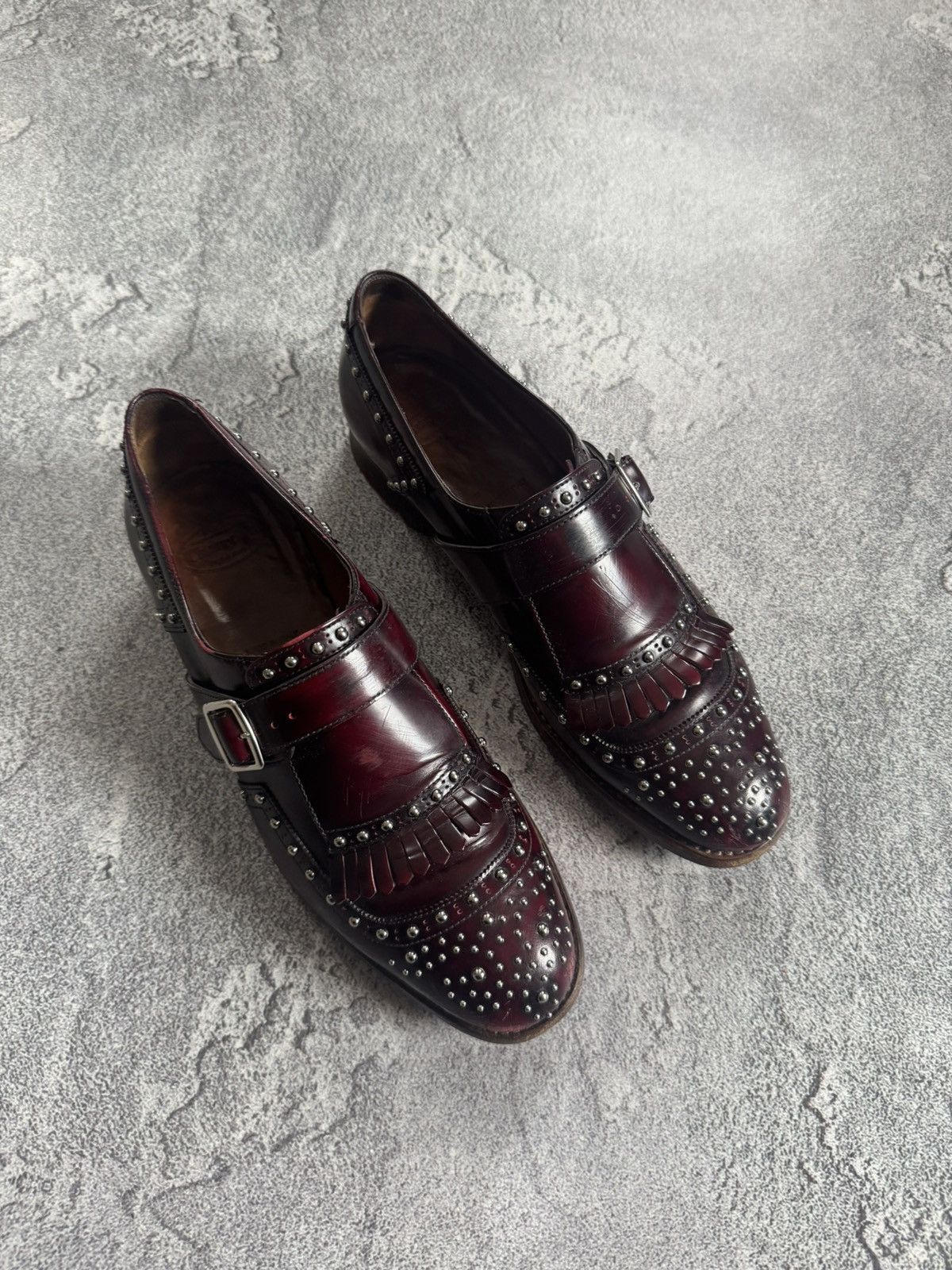 Church's Church’s Shanghai Leather Brogue Fringed Loafers monk shoes Size US 7.5 / IT 37.5 - 2 Thumbnail