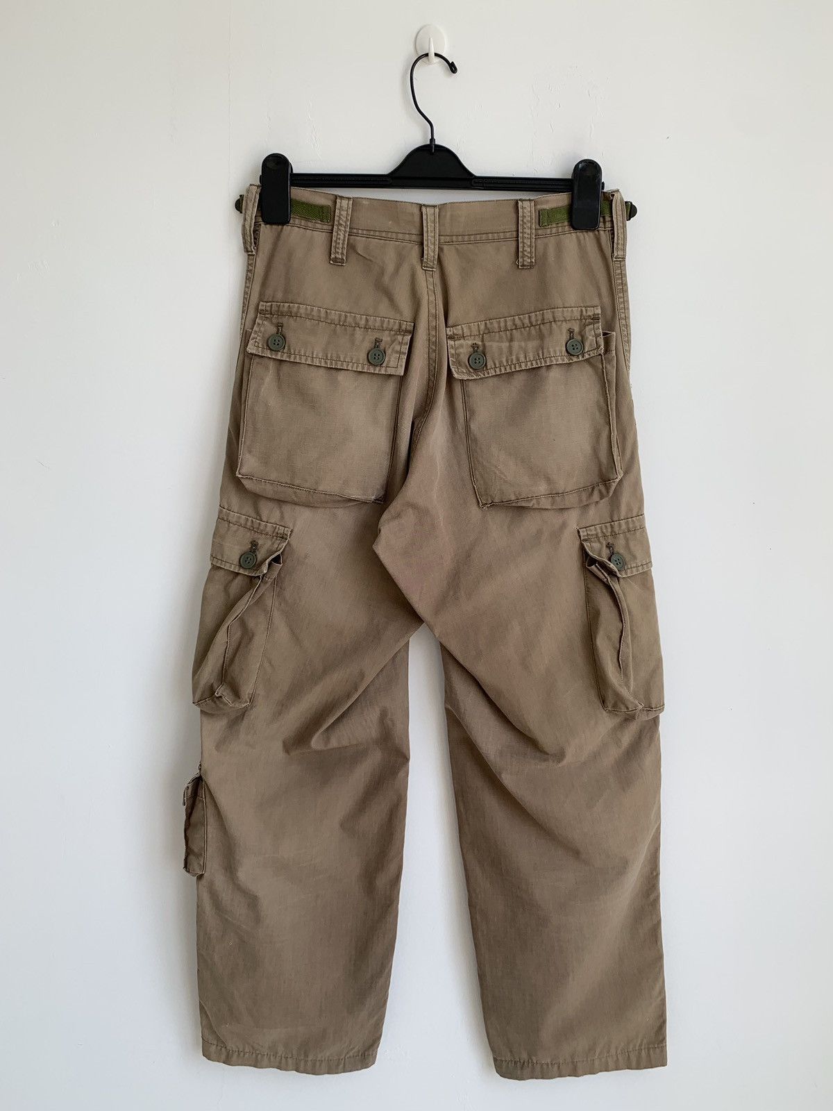 Bape Vintage A Bathing Ape Bape Distressed Cargo Pant Size US 30 / EU 46 - 2 Thumbnail