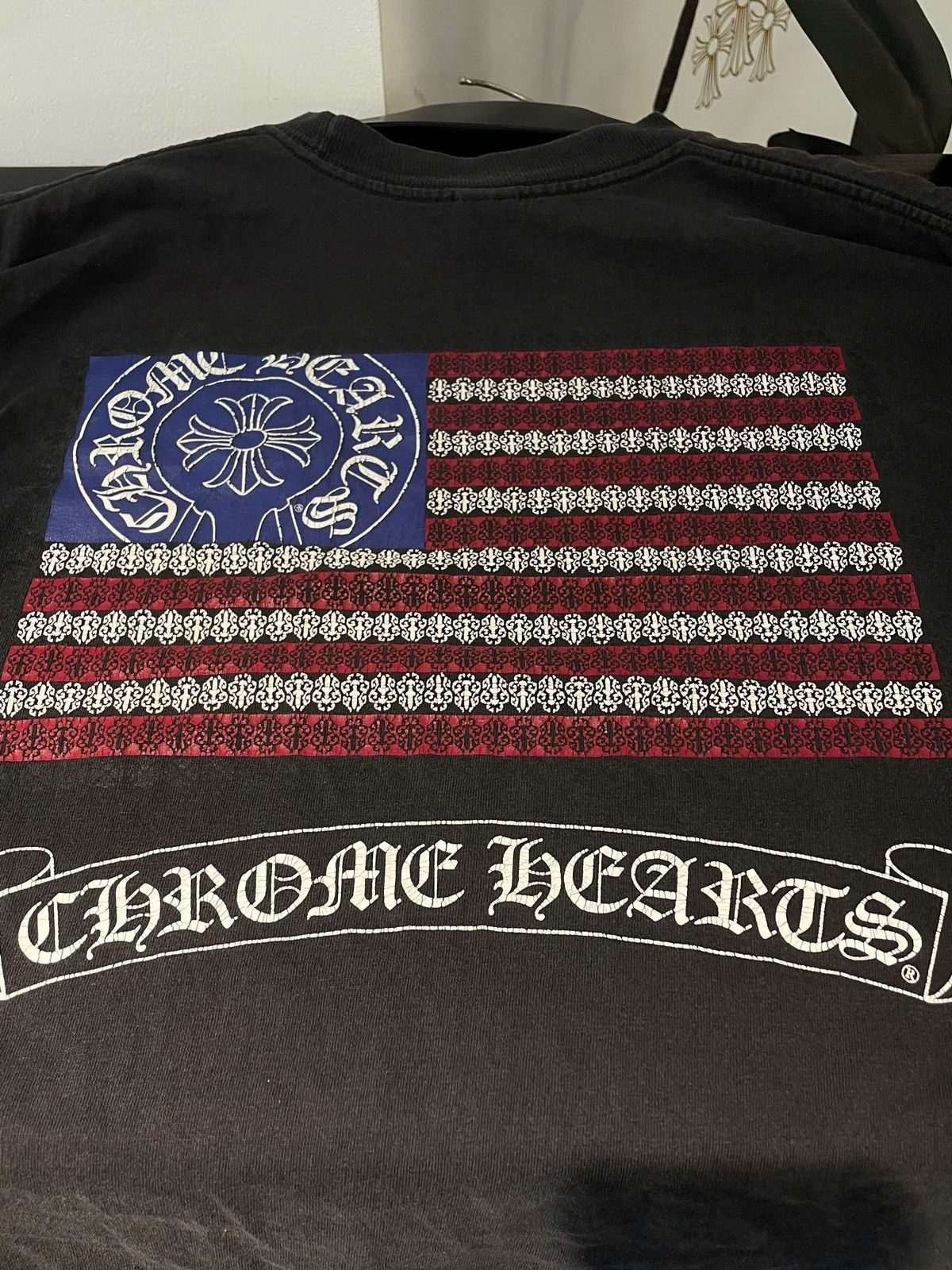 Chrome Hearts Chrome Hearts Vintage T-shirt Noir American Flag Dagger Size US M / EU 48-50 / 2 - 8 Thumbnail
