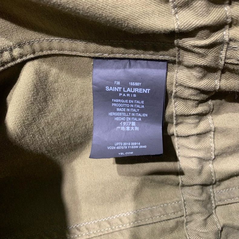 Saint Laurent Paris Saint Laurent Shark Green Jacket-2507 Size M / US 6-8 / IT 42-44 - 3 Thumbnail