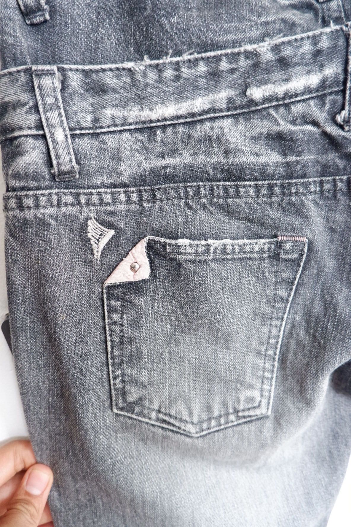 If Six Was Nine Antgauge Double Waist Distressed Jeans Size US 28 / EU 44 - 6 Thumbnail