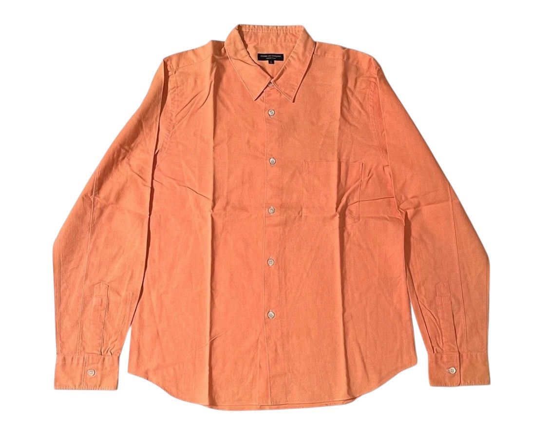 Comme des Garcons Vintage cdg homme plus light orange button up shirt Size US L / EU 52-54 / 3 - 1 Thumbnail