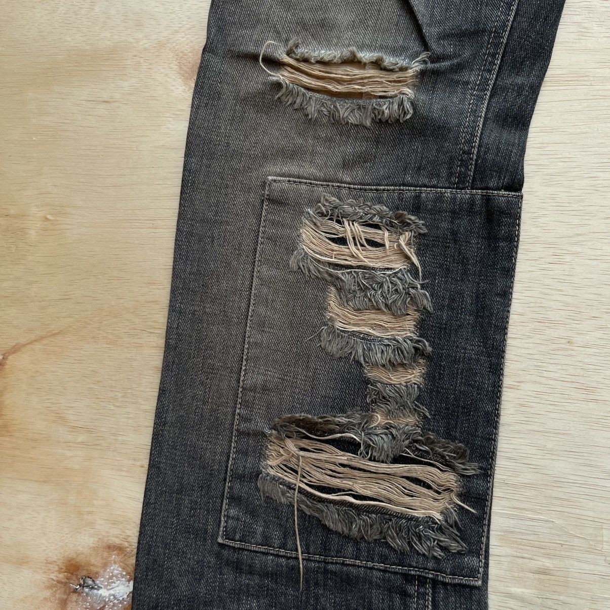 FranCisT MOR.K.S FranCisT _MOR,K.S JAPANESE BRAND PATCH WORK DISTRESSED DENIM Size US 32 / EU 48 - 3 Thumbnail