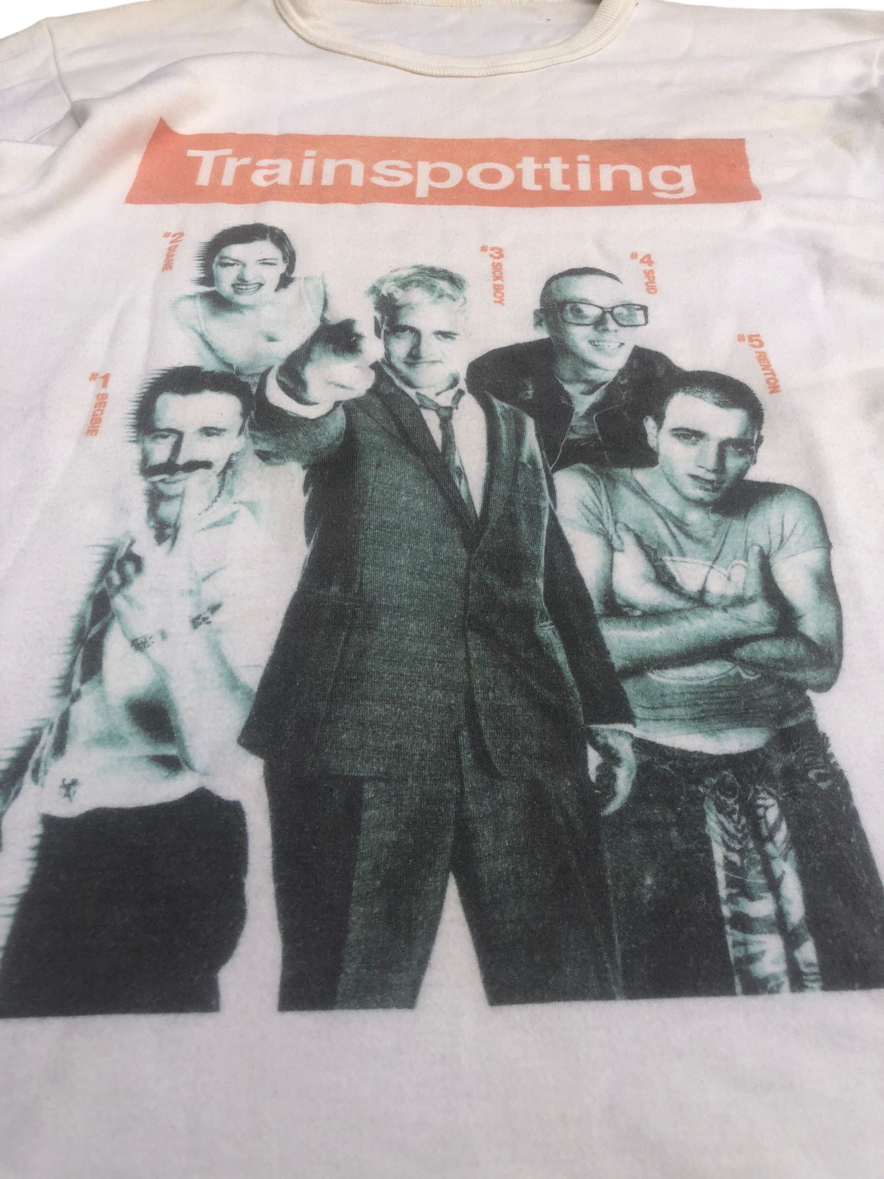 Vintage 🔥Vintage TRAINSPOTTING Movie Promo Longsleeve T-Shirt Size US S / EU 44-46 / 1 - 5 Thumbnail