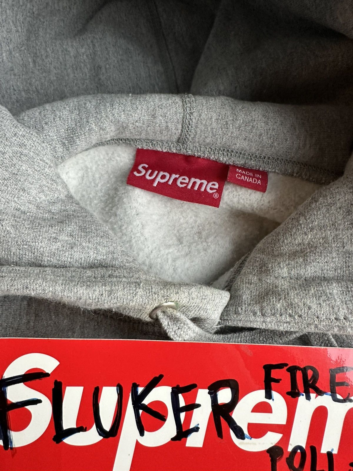Supreme Supreme Cross Bogo grey Hoodie used 9/10 Size XL Size US XL / EU 56 / 4 - 4 Thumbnail