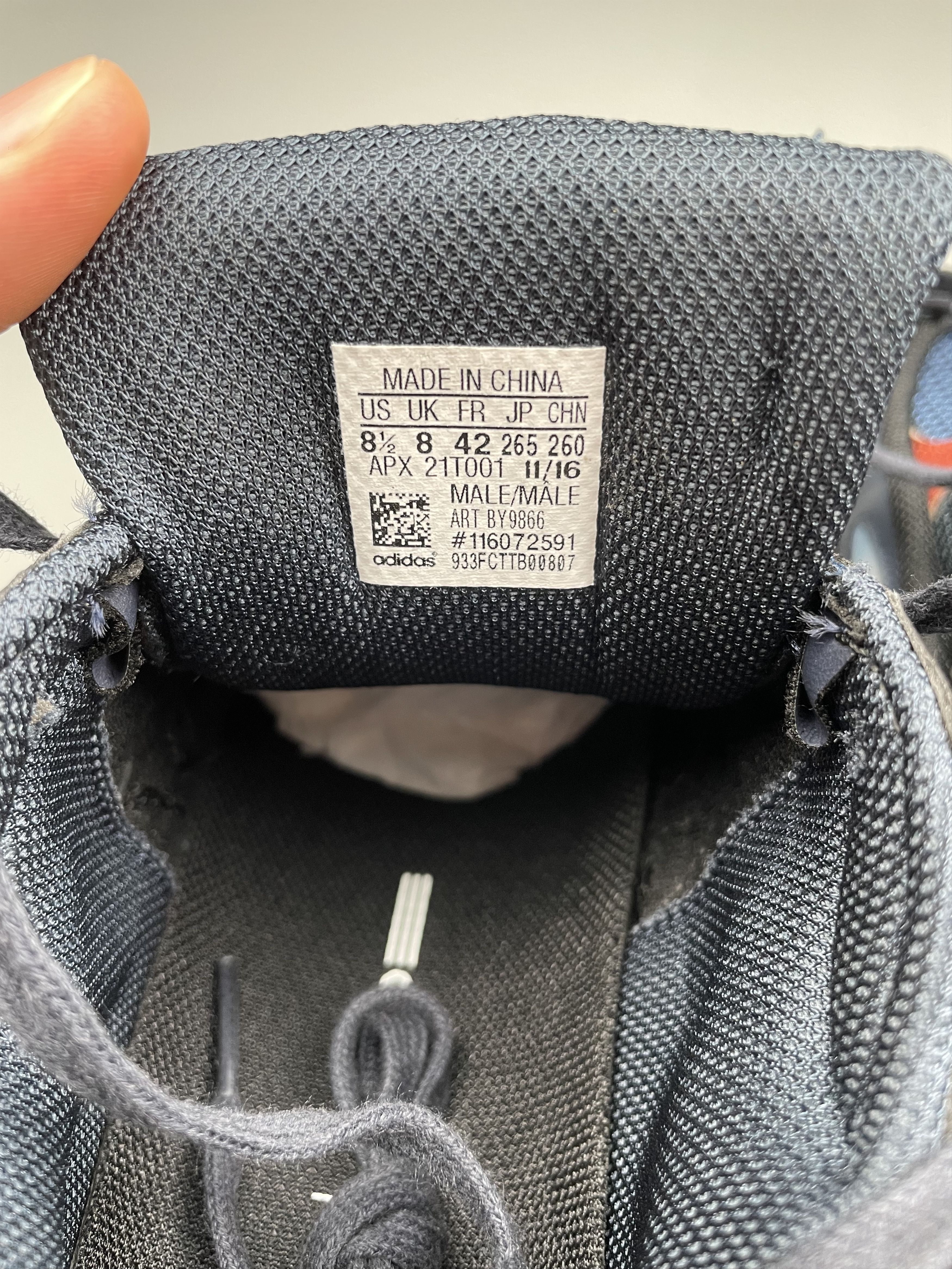 Raf Simons adidas X Raf Simons S/S 2017 Ozweego II "Night Marine" Size US 8.5 / EU 41-42 - 9 Thumbnail