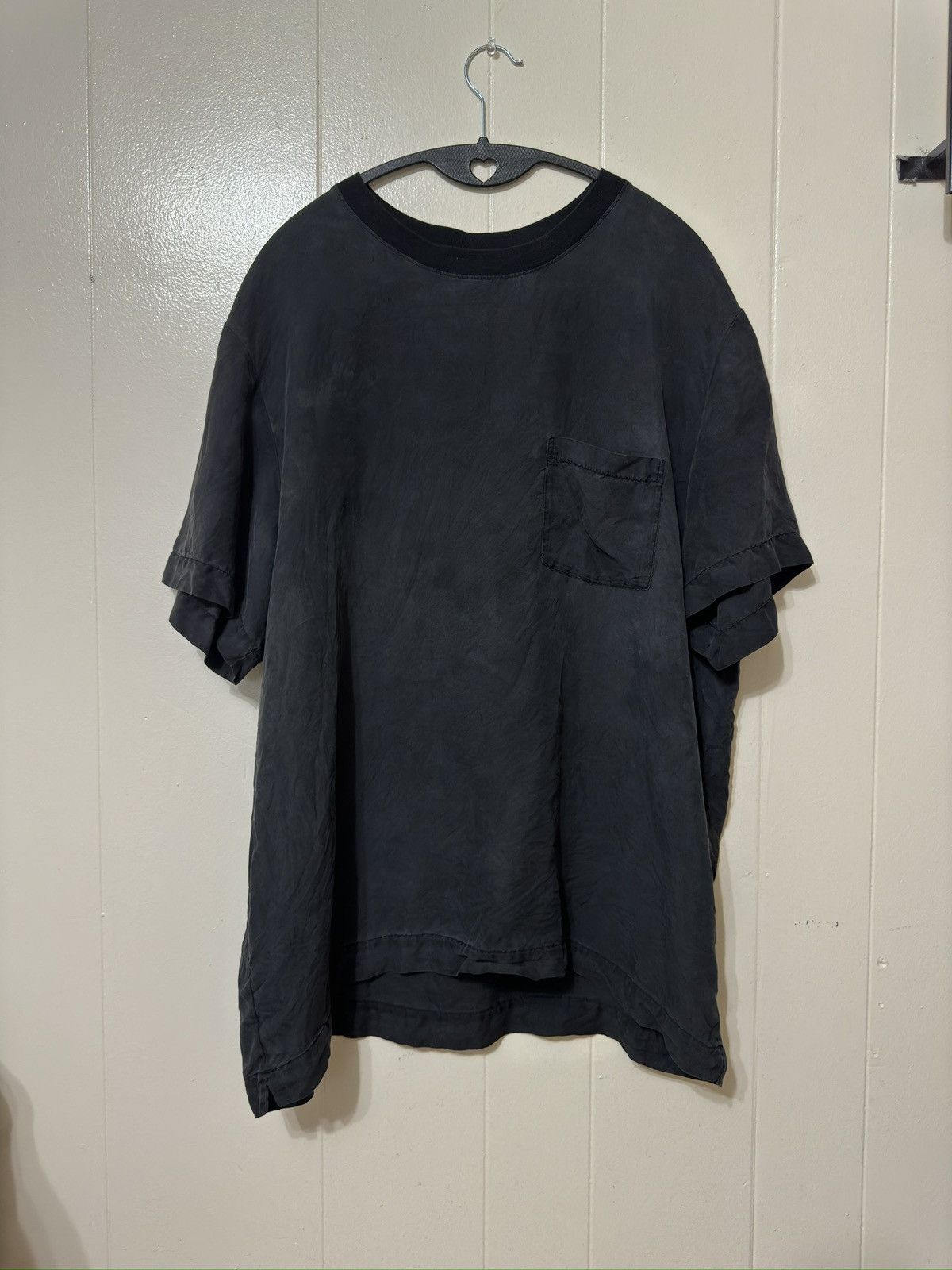 Bru Na Boinne Silk Pocket Ringer T Shirt Black Size L