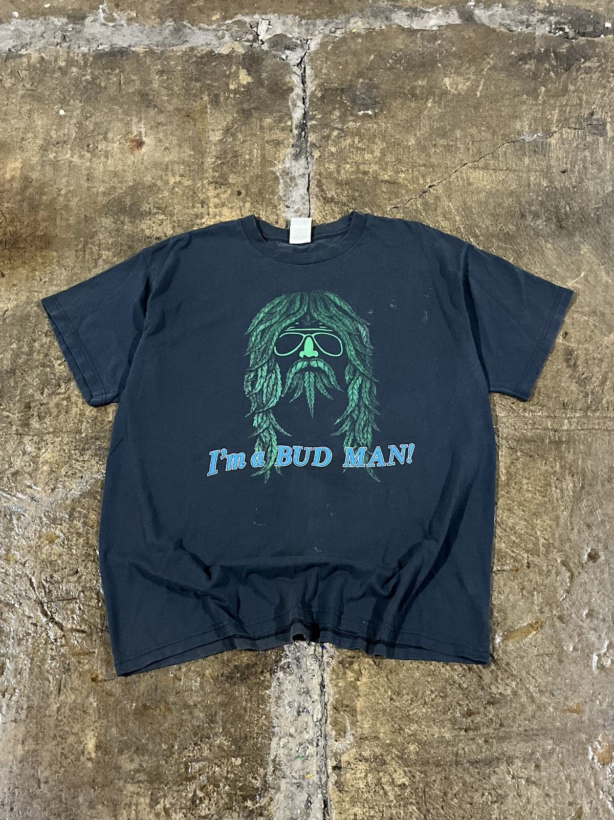 Vintage Crazy Vintage 90s Bud Man Weed Drug Parody Humor Tee Shirt Size US XL / EU 56 / 4 - 1 Thumbnail