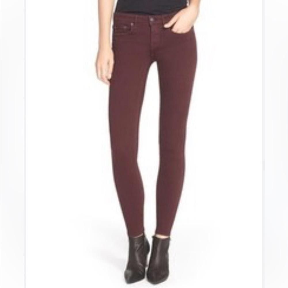 Vince Vince. I Riley Skinny Jeans Burgundy Size 26 Size 26" / US 2 / IT 38 - 10 Thumbnail