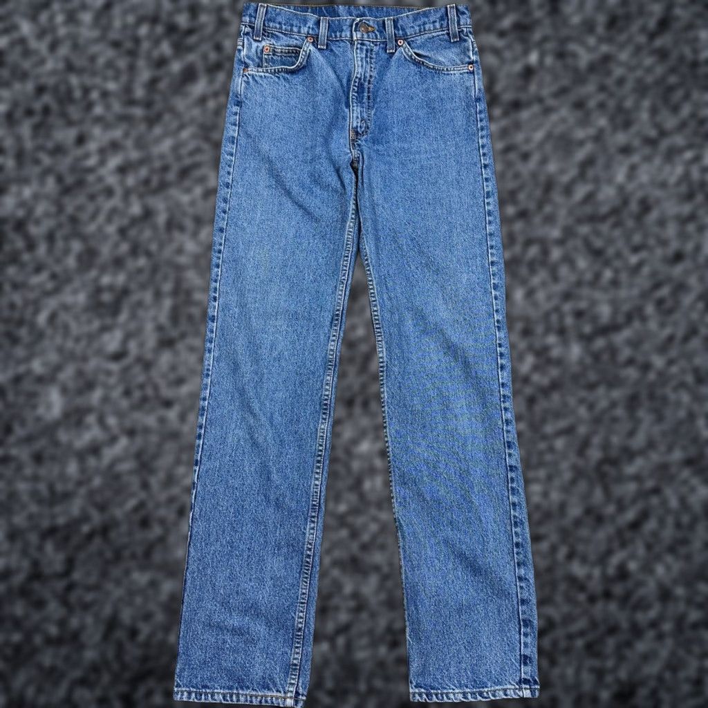 VINTAGE Levi's 505 Jeans Mens 32x34 Blue Straight Jeans 90s City Grunge Retro Logo Denim Cotton United States 5-Pocket Waist 32 Inseam 34