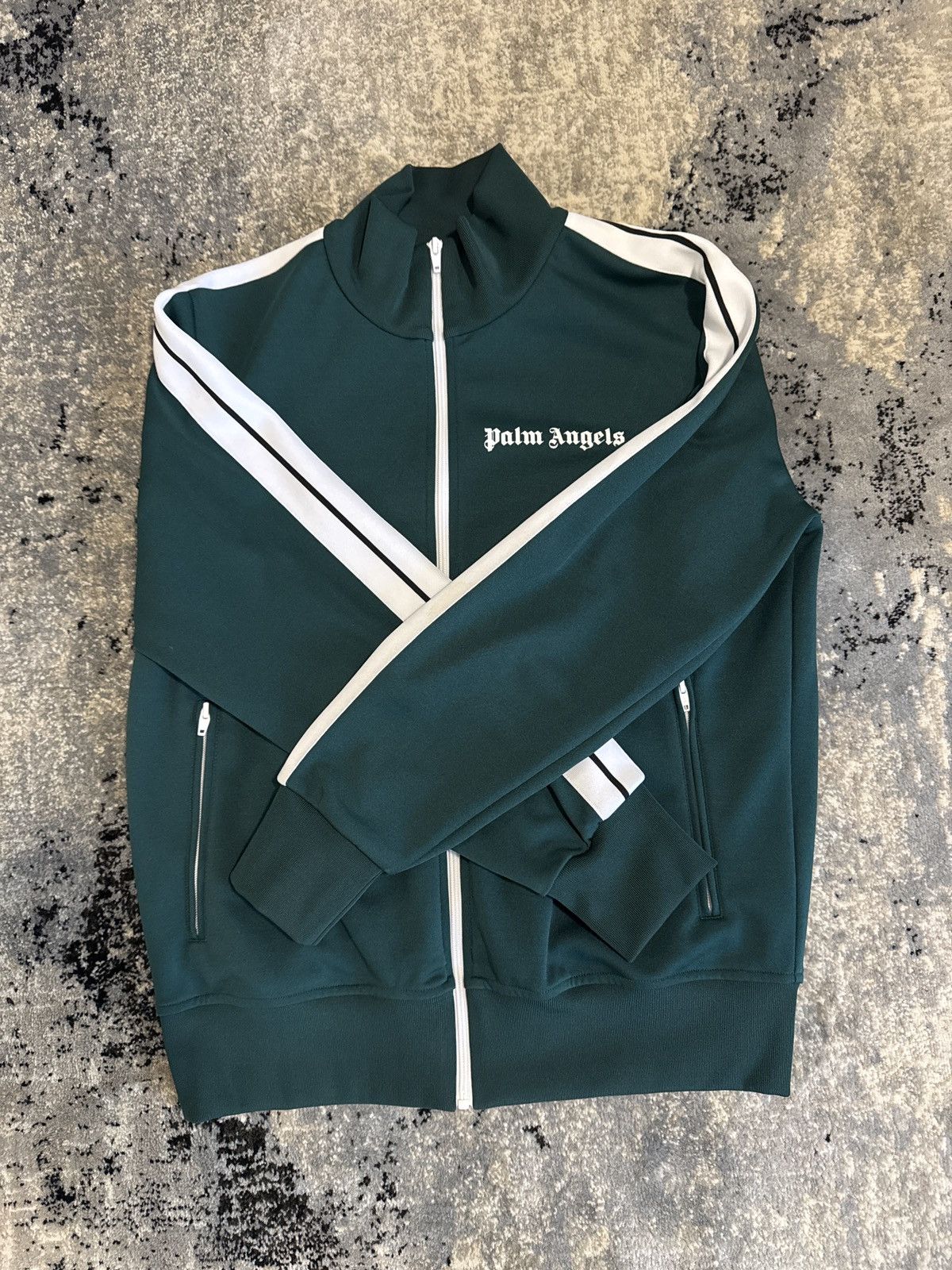 Palm Angels Palm Angels “glitter lurex” track jacket | Grailed