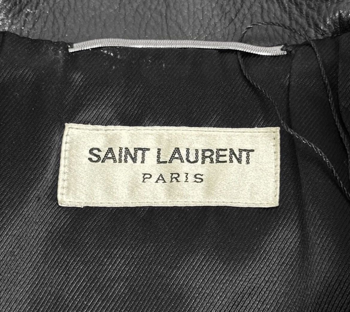 Hedi Slimane × Saint Laurent Paris 13FW Heritage Calf L17 Leather Biker Jacket sz46 Size US S / EU 44-46 / 1 - 5 Thumbnail