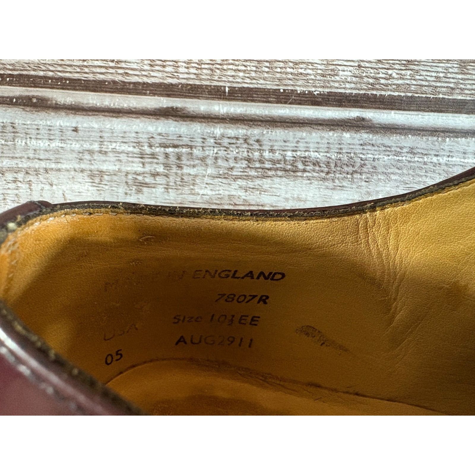 Sanders Sanders of England Finsbury Wholecut Dress Shoes Mens SZ 10. Size US 10.5 / EU 43-44 - 9 Thumbnail